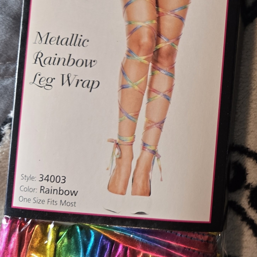Metallic Rainbow Leg Wraps
